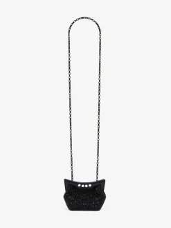 Cheap Alexander McQueen Women's The Micro Peak Bag in Black