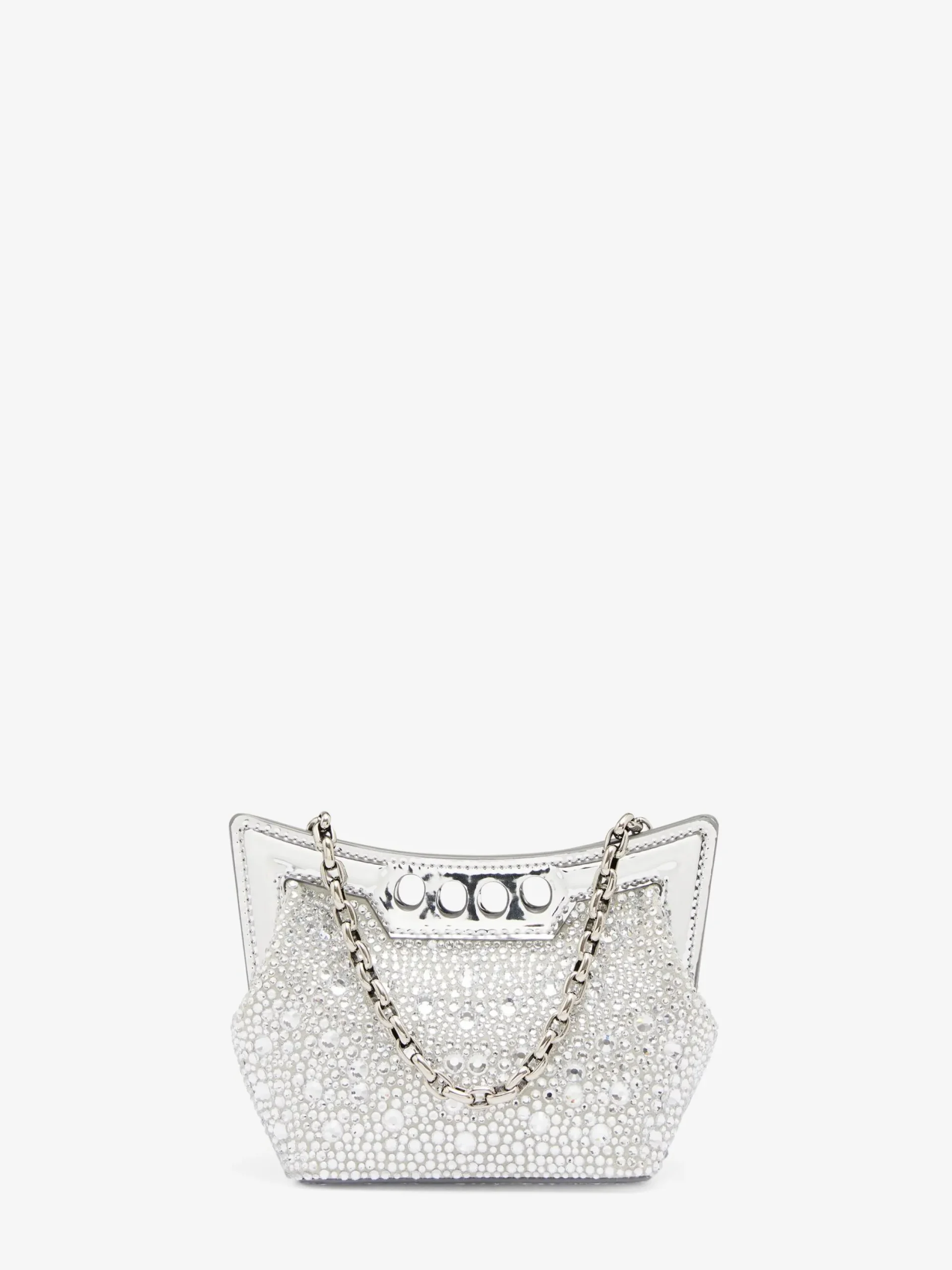 Clearance Alexander McQueen Women's The Micro Peak Bag in Silver