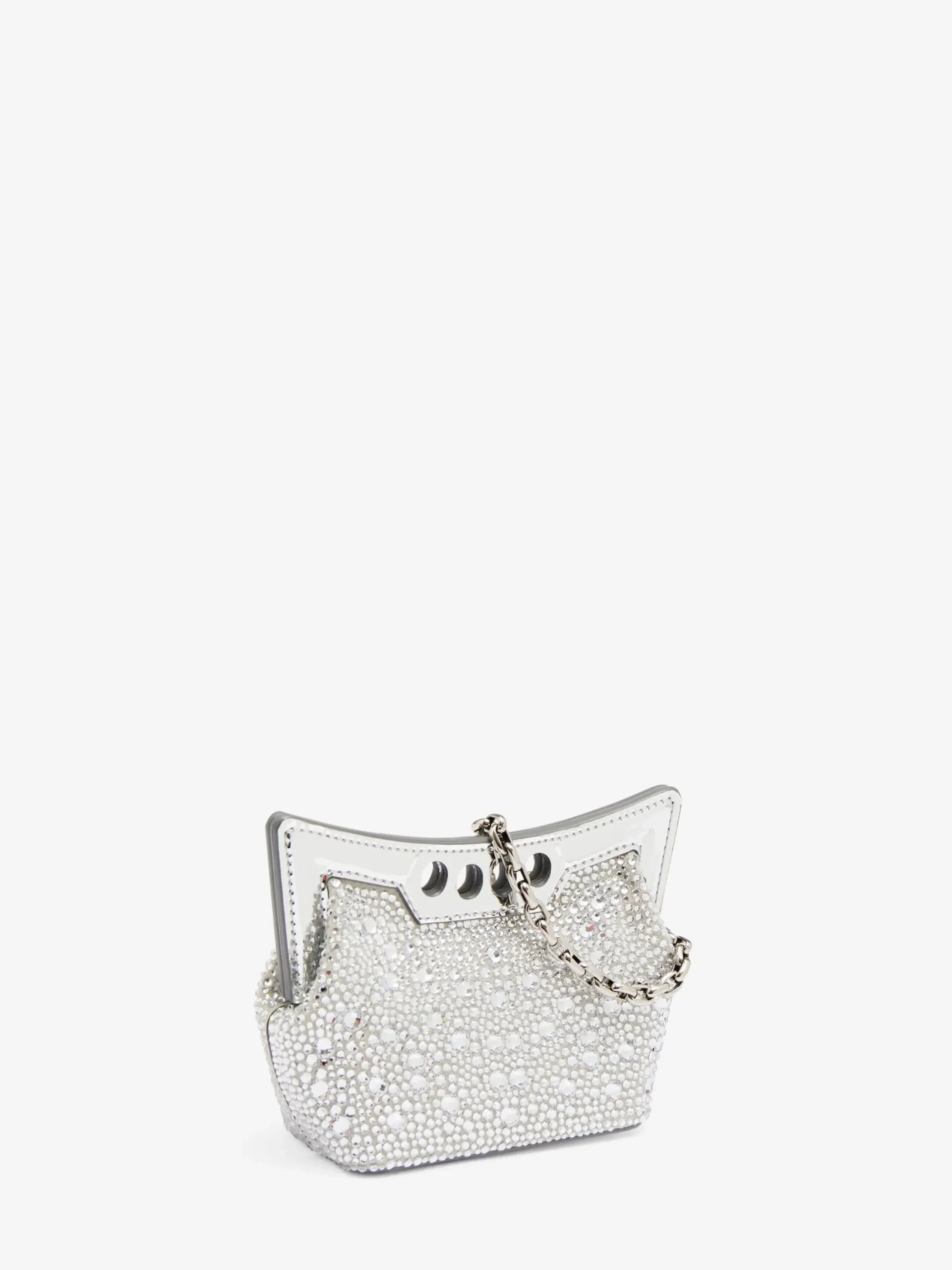 Clearance Alexander McQueen Women's The Micro Peak Bag in Silver
