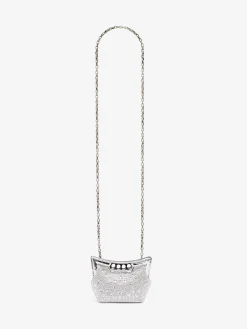 Clearance Alexander McQueen Women's The Micro Peak Bag in Silver