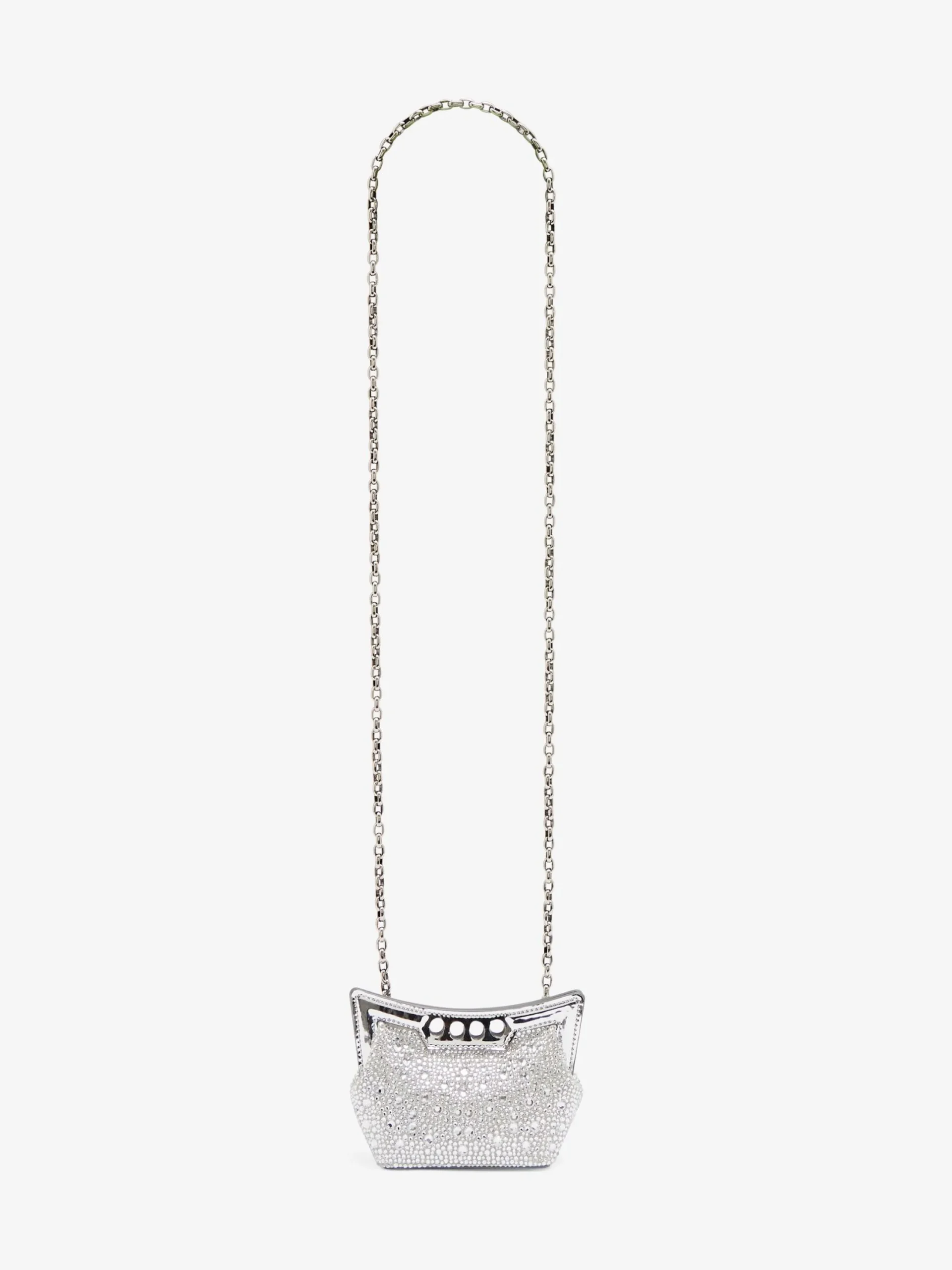 Clearance Alexander McQueen Women's The Micro Peak Bag in Silver