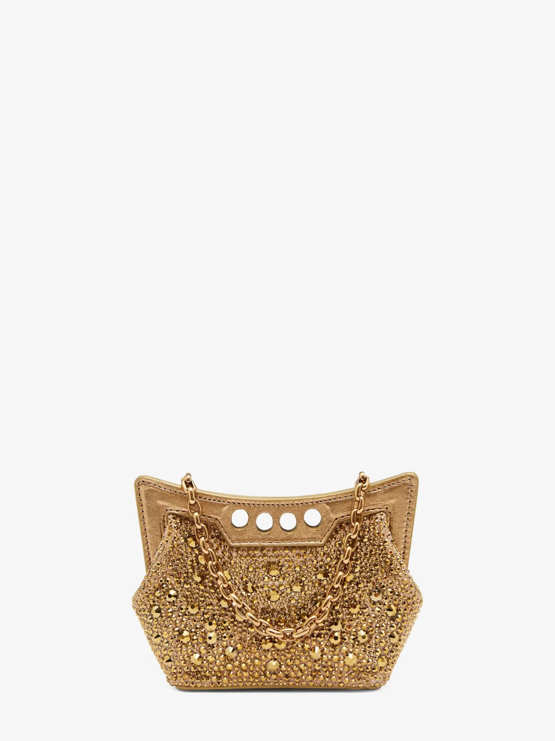 Discount Alexander McQueen Women's The Micro Peak Bag in Gold