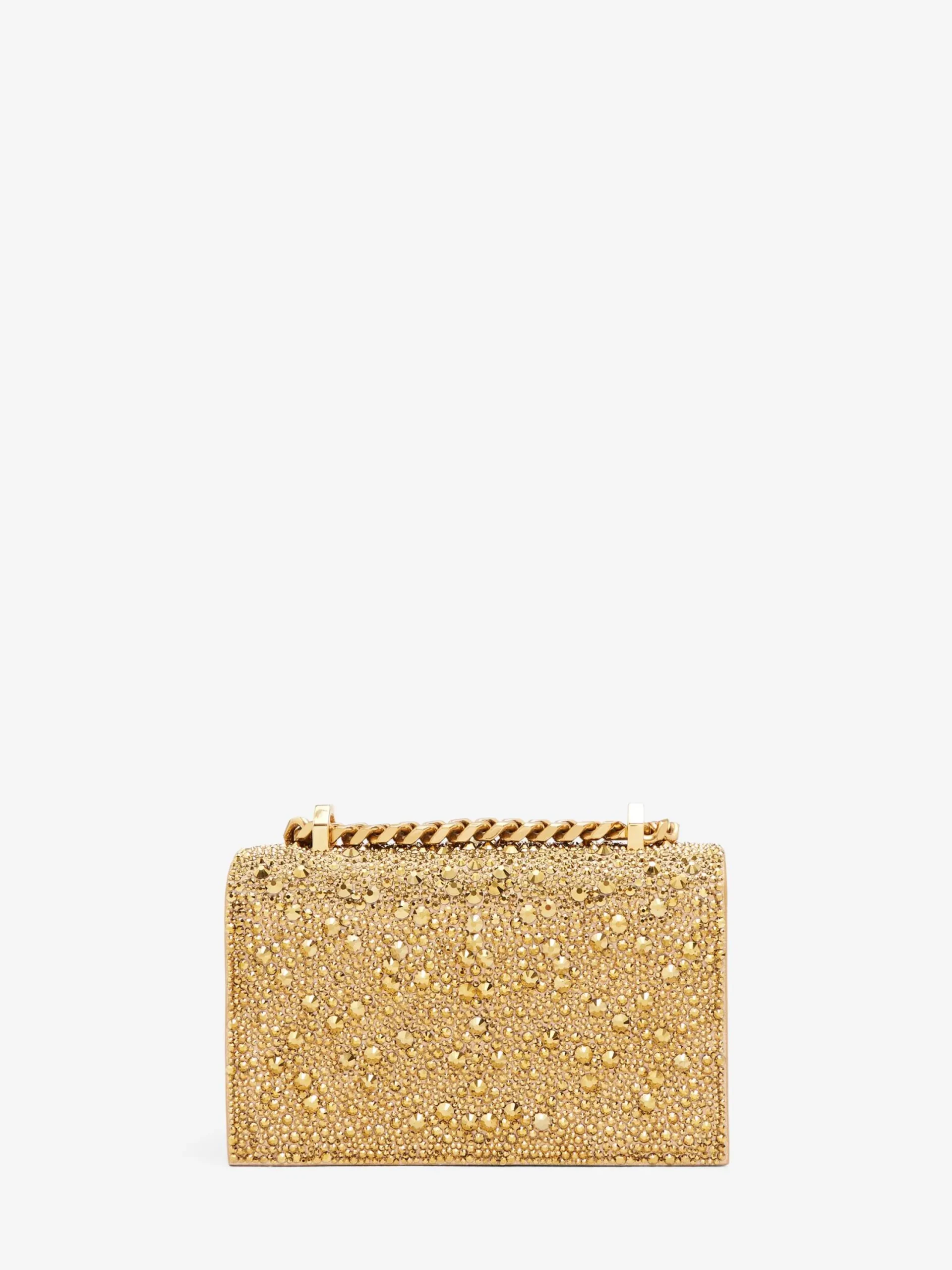 Online Alexander McQueen Women's The Mini Jewelled Satchel in Gold