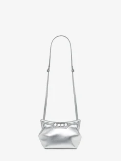 Flash Sale Alexander McQueen Women's The Peak Bag Mini in Silver