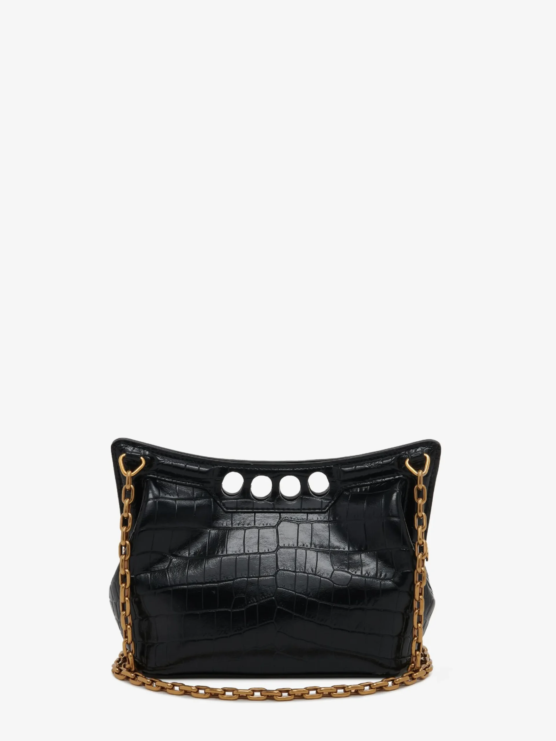Outlet Alexander McQueen Women's The Peak Bag Mini With Chain in Black