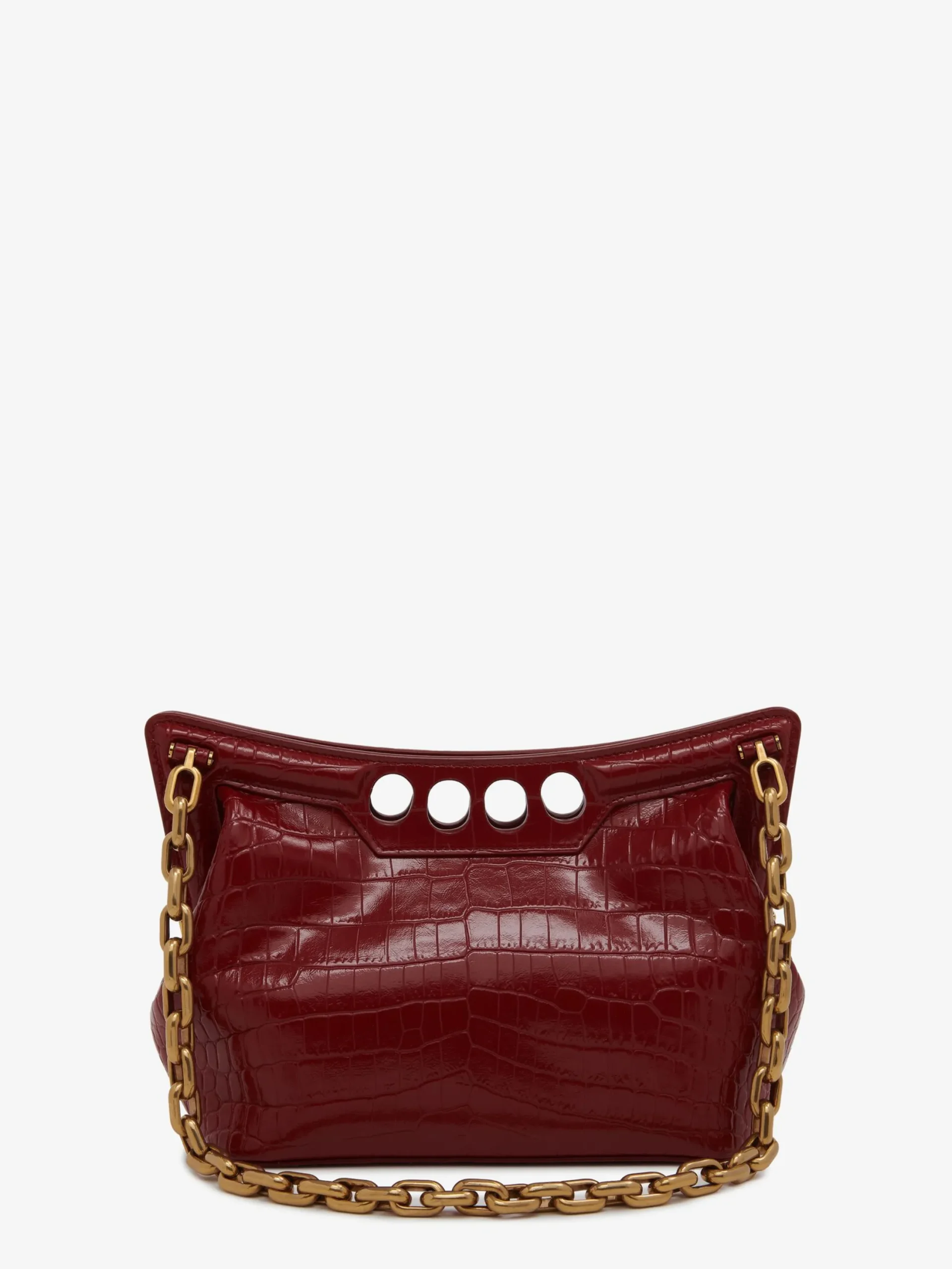 Hot Alexander McQueen Women's The Peak Bag Small in Dark Red