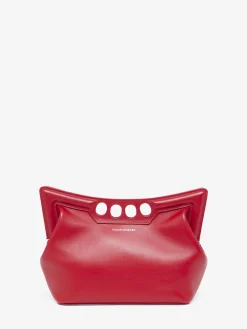 Store Alexander McQueen Women's The Peak Bag Small in Welsh Red