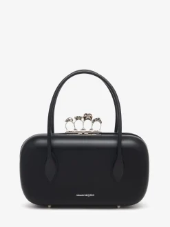 Store Alexander McQueen Women's The Reverse Clutch in Black