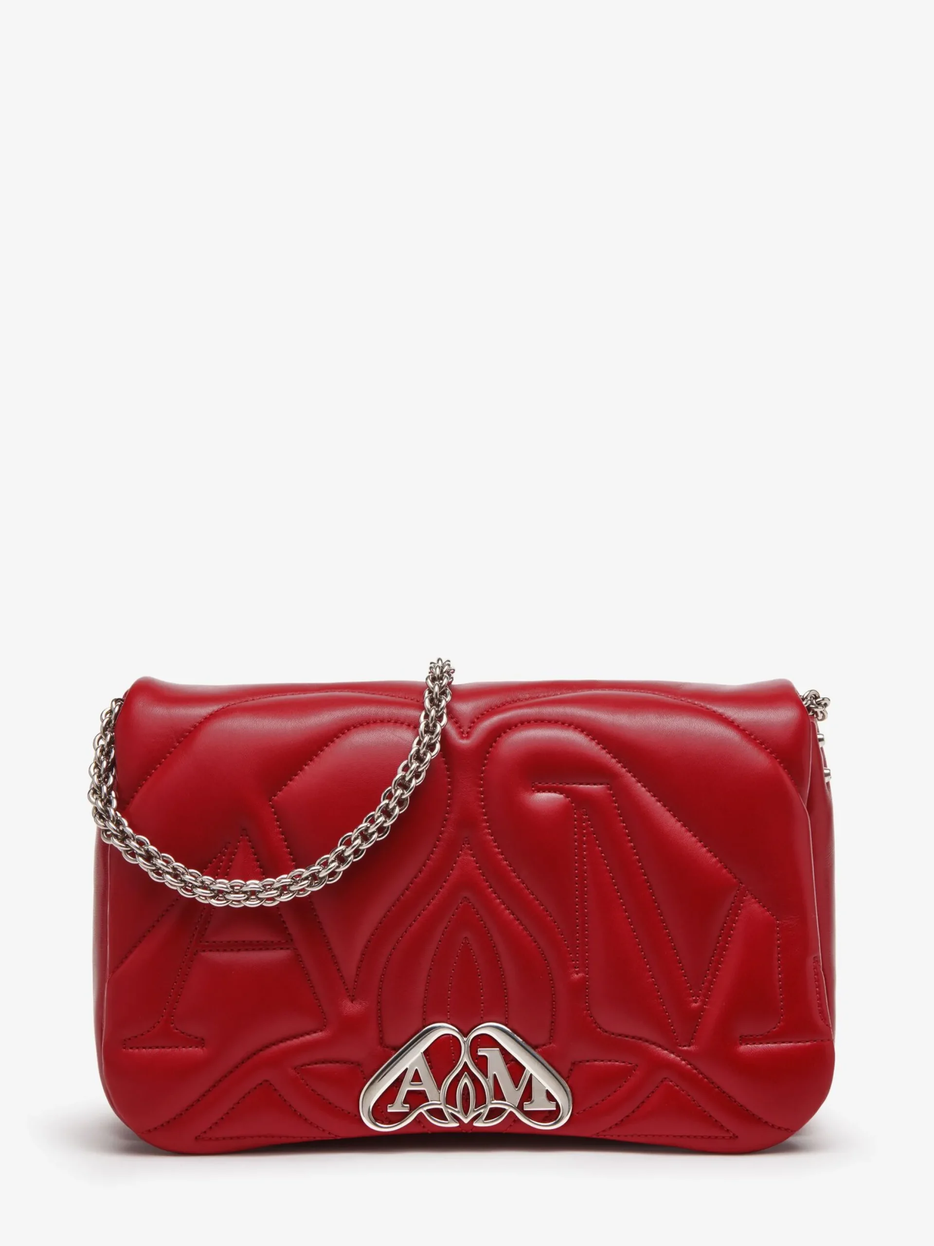 Store Alexander McQueen Women's The Seal Bag in Blood Red