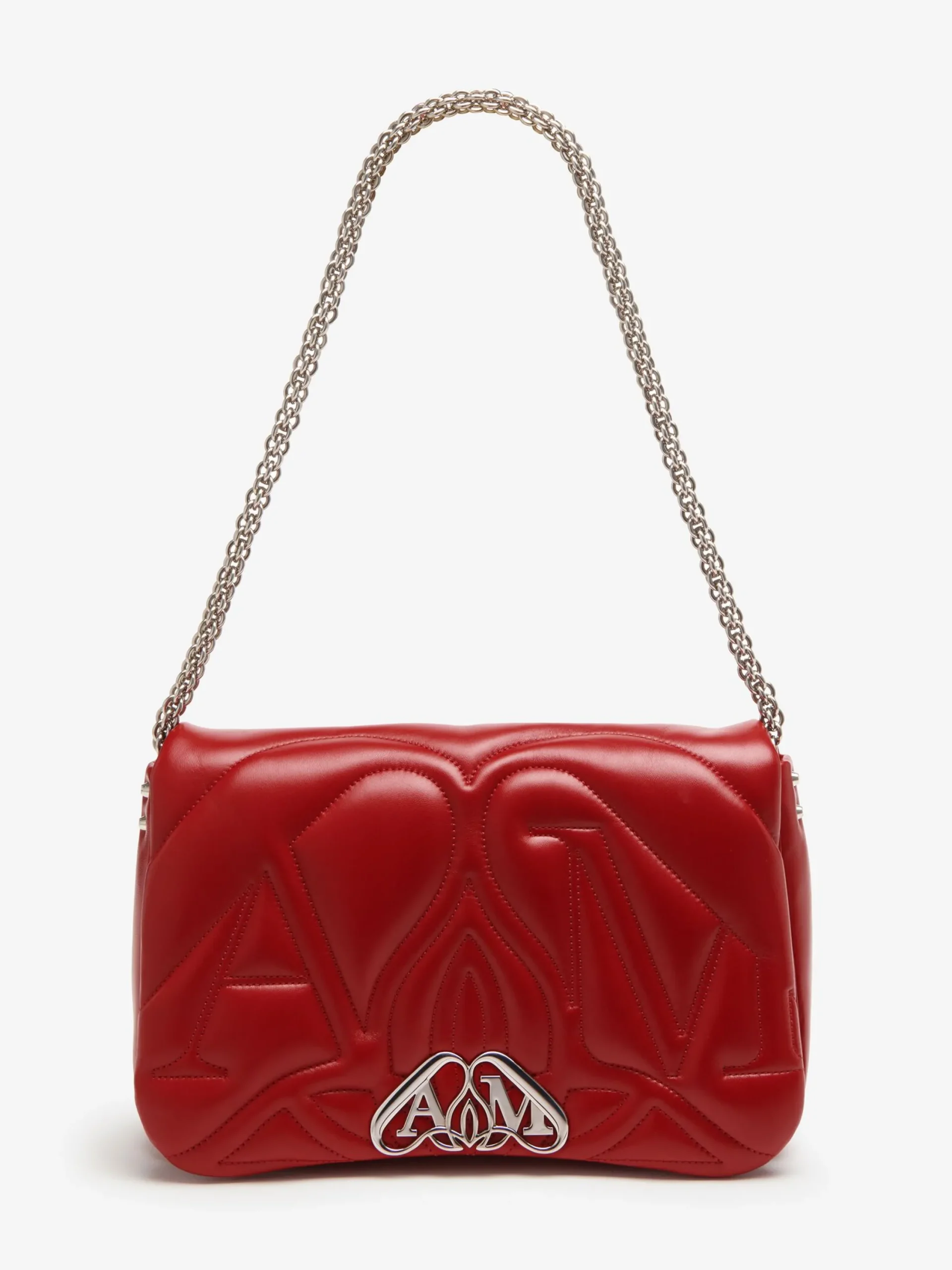 Store Alexander McQueen Women's The Seal Bag in Blood Red