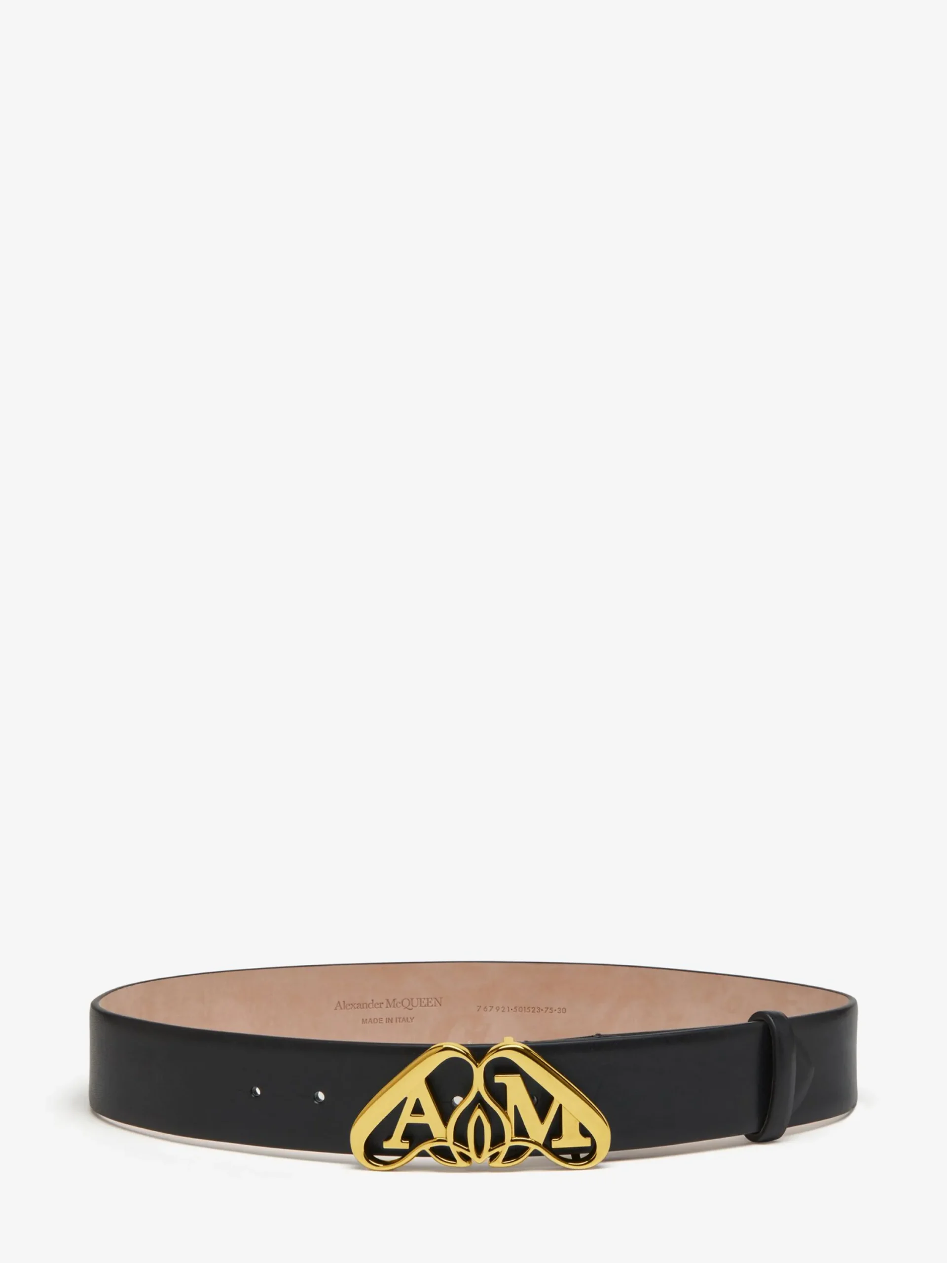 Cheap Alexander McQueen Women's The Seal Belt in Black