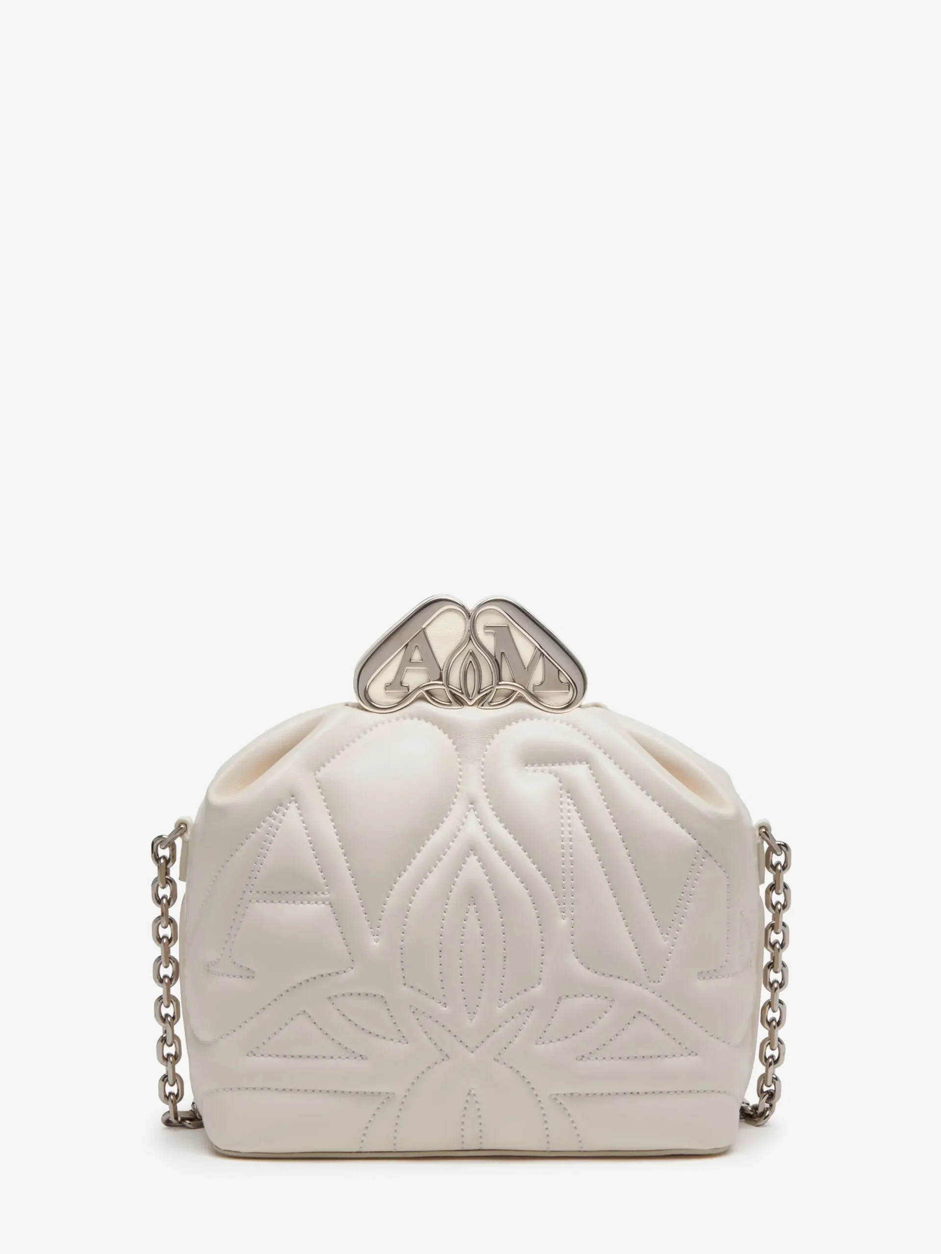 Outlet Alexander McQueen Women's The Seal Box in Soft ivory