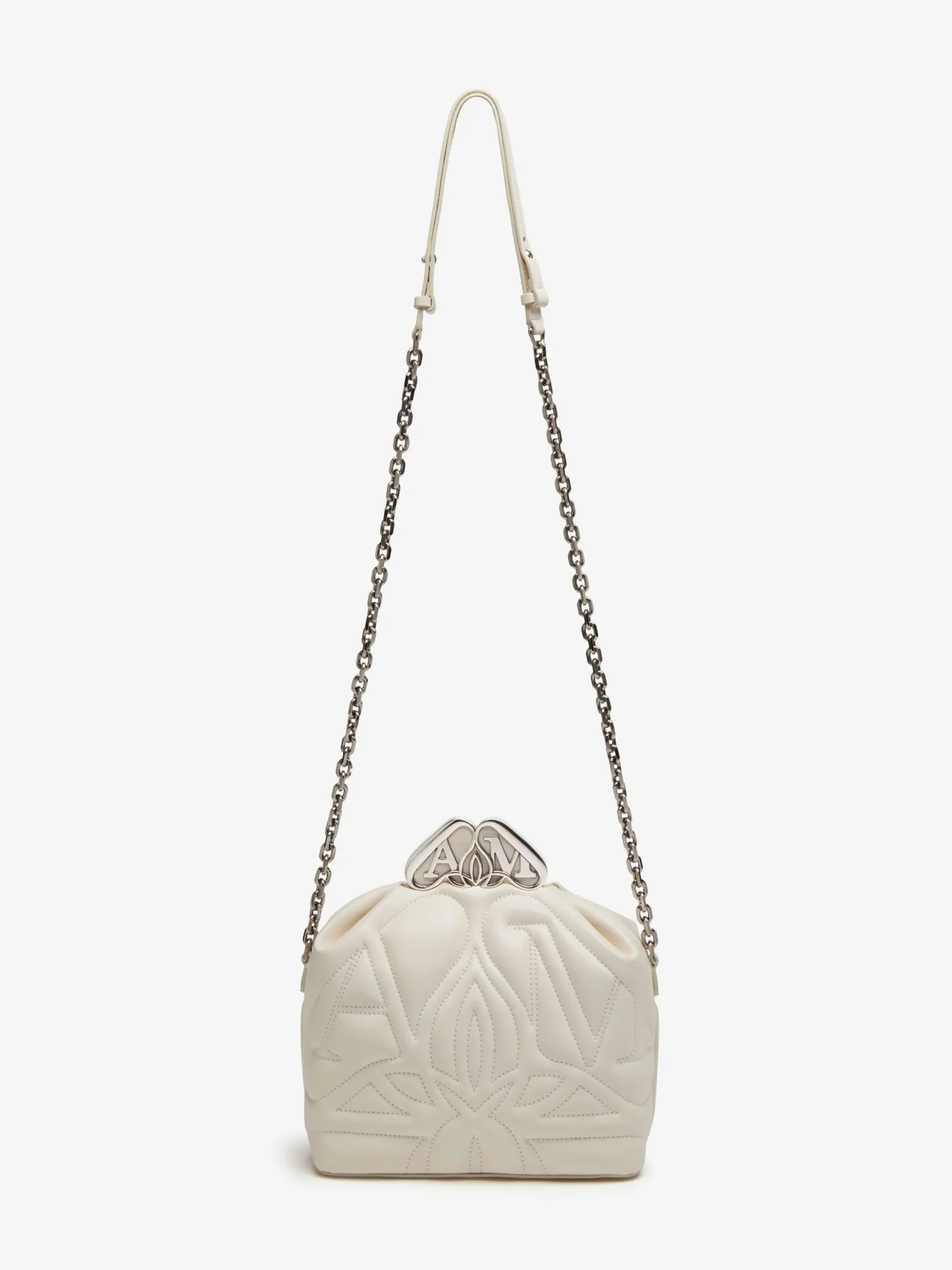 Outlet Alexander McQueen Women's The Seal Box in Soft ivory