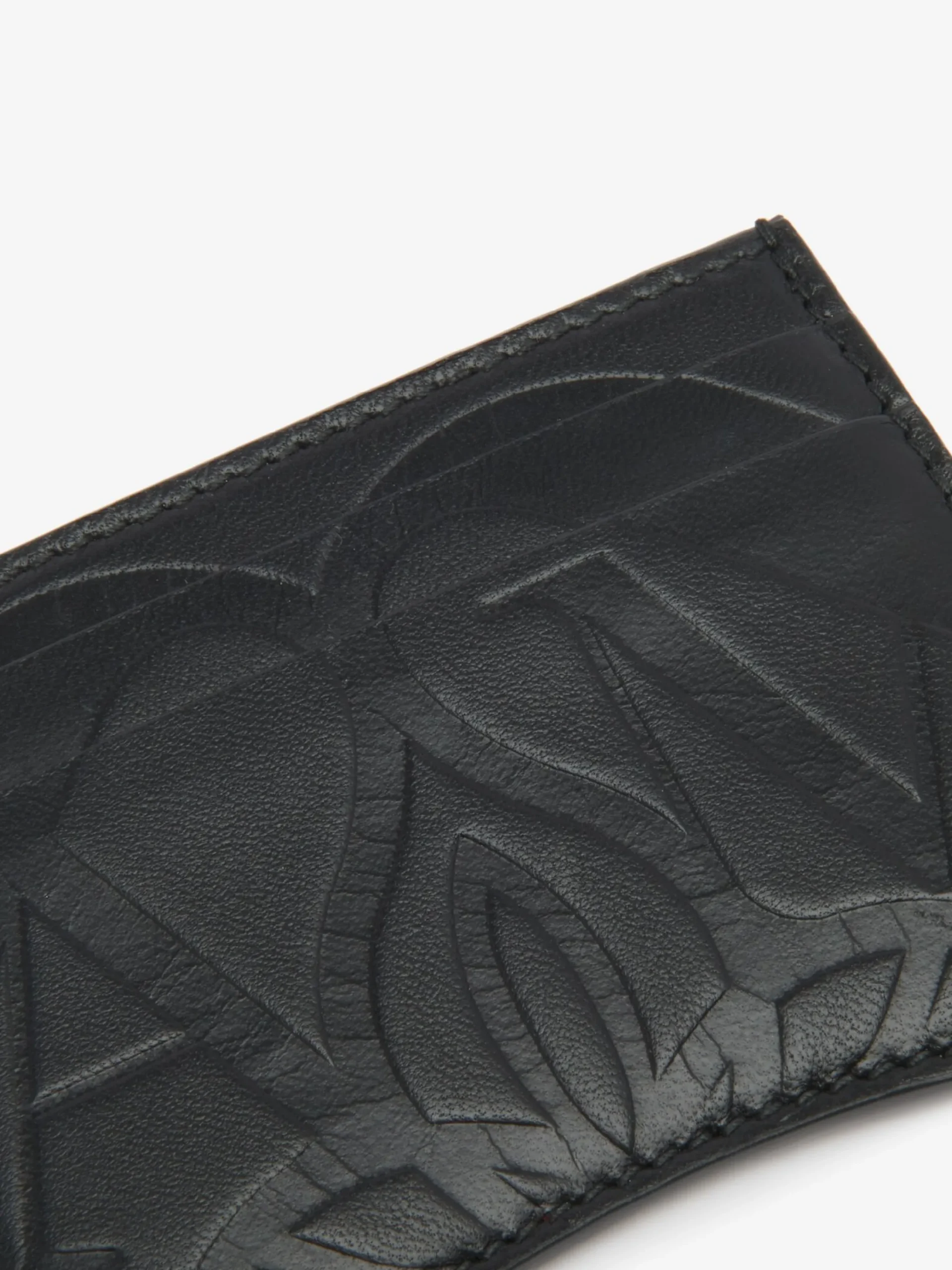 Online Alexander McQueen Women's The Seal Card Holder in Black