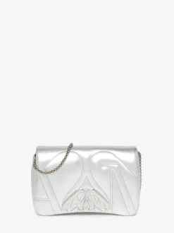 Outlet Alexander McQueen Women's The Seal Mini Bag in Silver