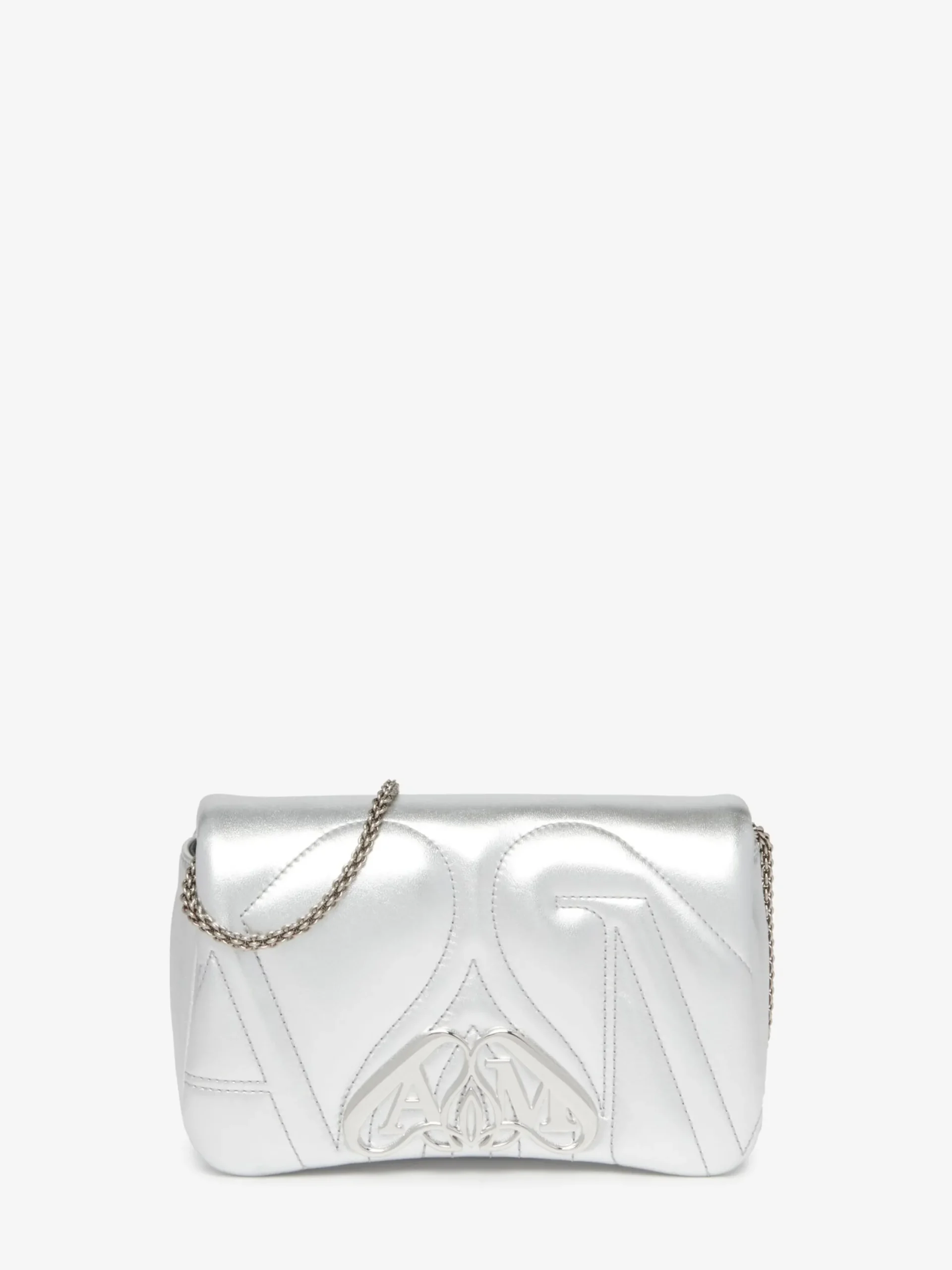 Outlet Alexander McQueen Women's The Seal Mini Bag in Silver