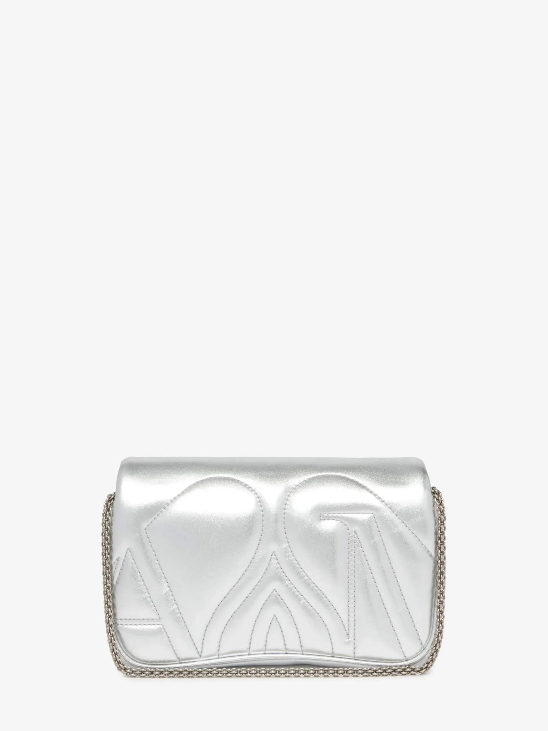 Outlet Alexander McQueen Women's The Seal Mini Bag in Silver
