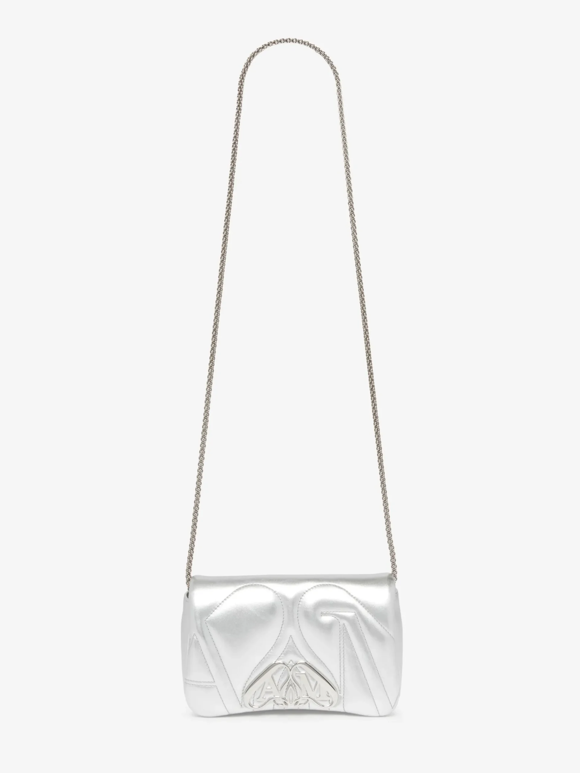 Outlet Alexander McQueen Women's The Seal Mini Bag in Silver
