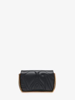 Cheap Alexander McQueen Women's The Seal Mini Bag in Black