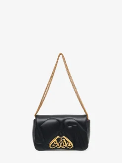 Cheap Alexander McQueen Women's The Seal Mini Bag in Black