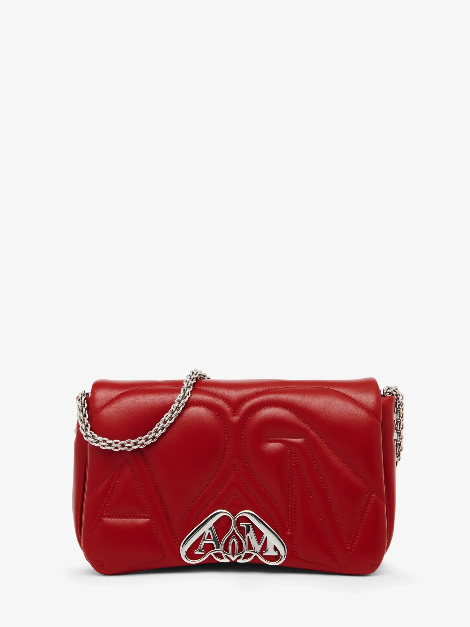 Outlet Alexander McQueen Women's The Seal Small Bag in Blood Red