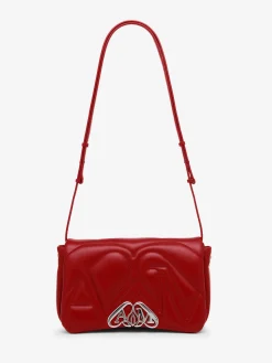 Outlet Alexander McQueen Women's The Seal Small Bag in Blood Red