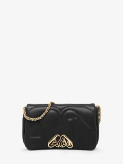Clearance Alexander McQueen Women's The Seal Small Bag in Black