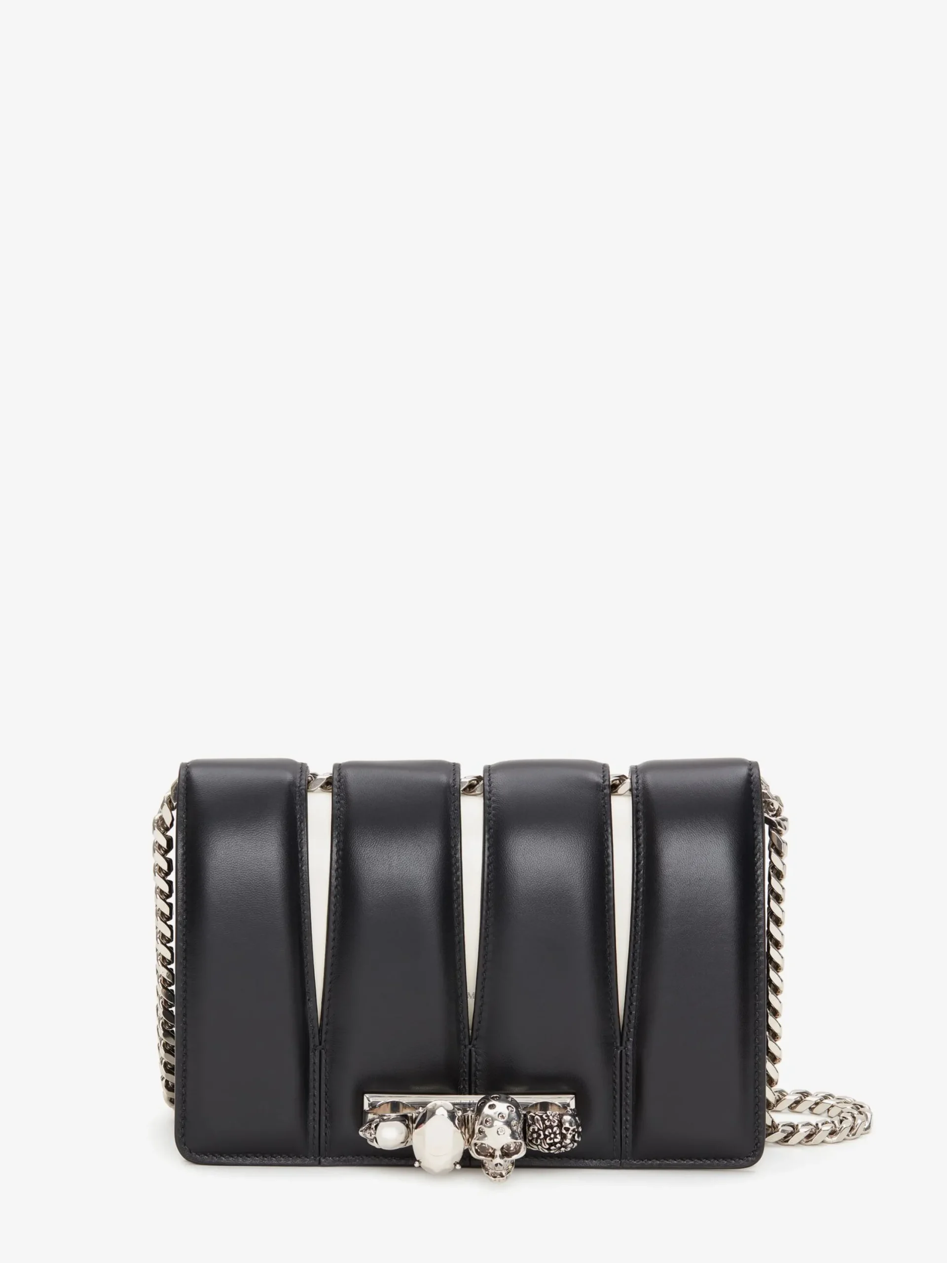Fashion Alexander McQueen Women's The Slash Bag in Black/Ivory