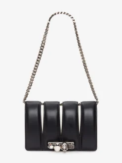 Fashion Alexander McQueen Women's The Slash Bag in Black/Ivory