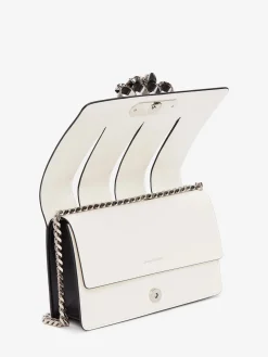 Fashion Alexander McQueen Women's The Slash Bag in Black/Ivory
