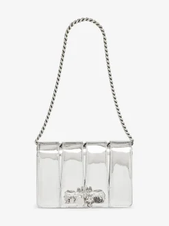 Discount Alexander McQueen Women's The Slash Bag in Silver