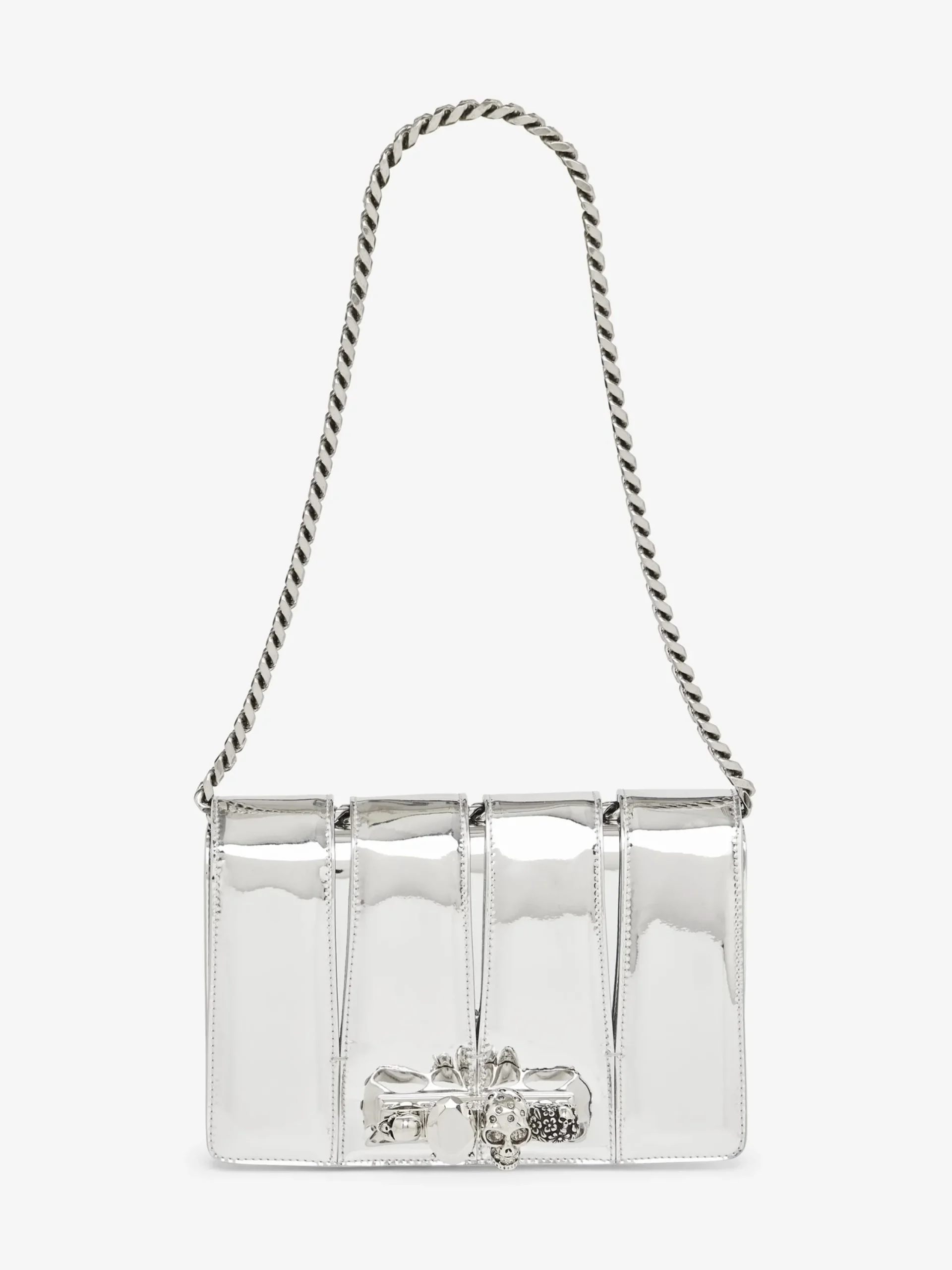 Discount Alexander McQueen Women's The Slash Bag in Silver