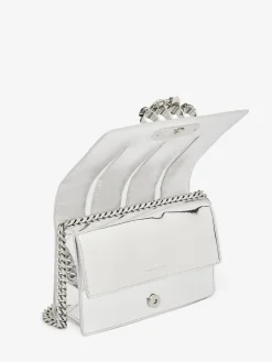 Discount Alexander McQueen Women's The Slash Bag in Silver