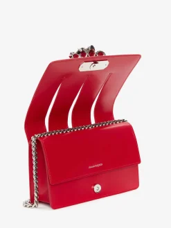 Outlet Alexander McQueen Women's The Slash Bag in Welsh Red