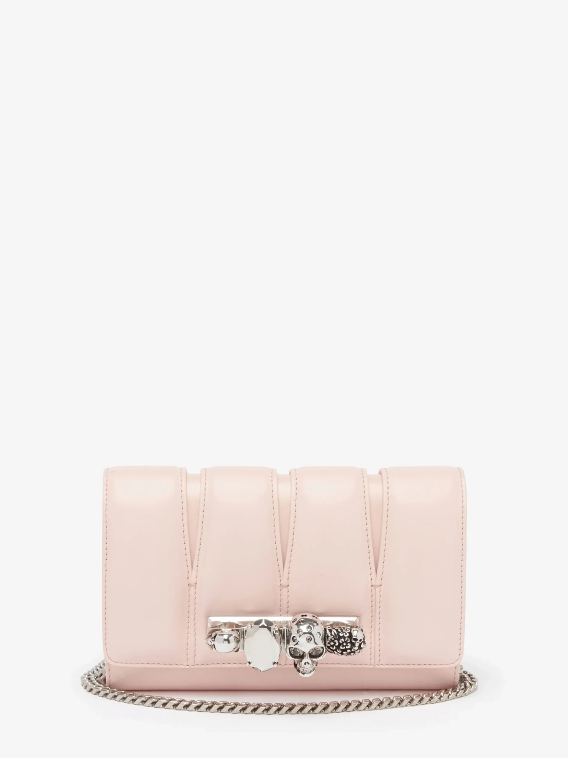 Discount Alexander McQueen Women's The Slash Clutch in Clay