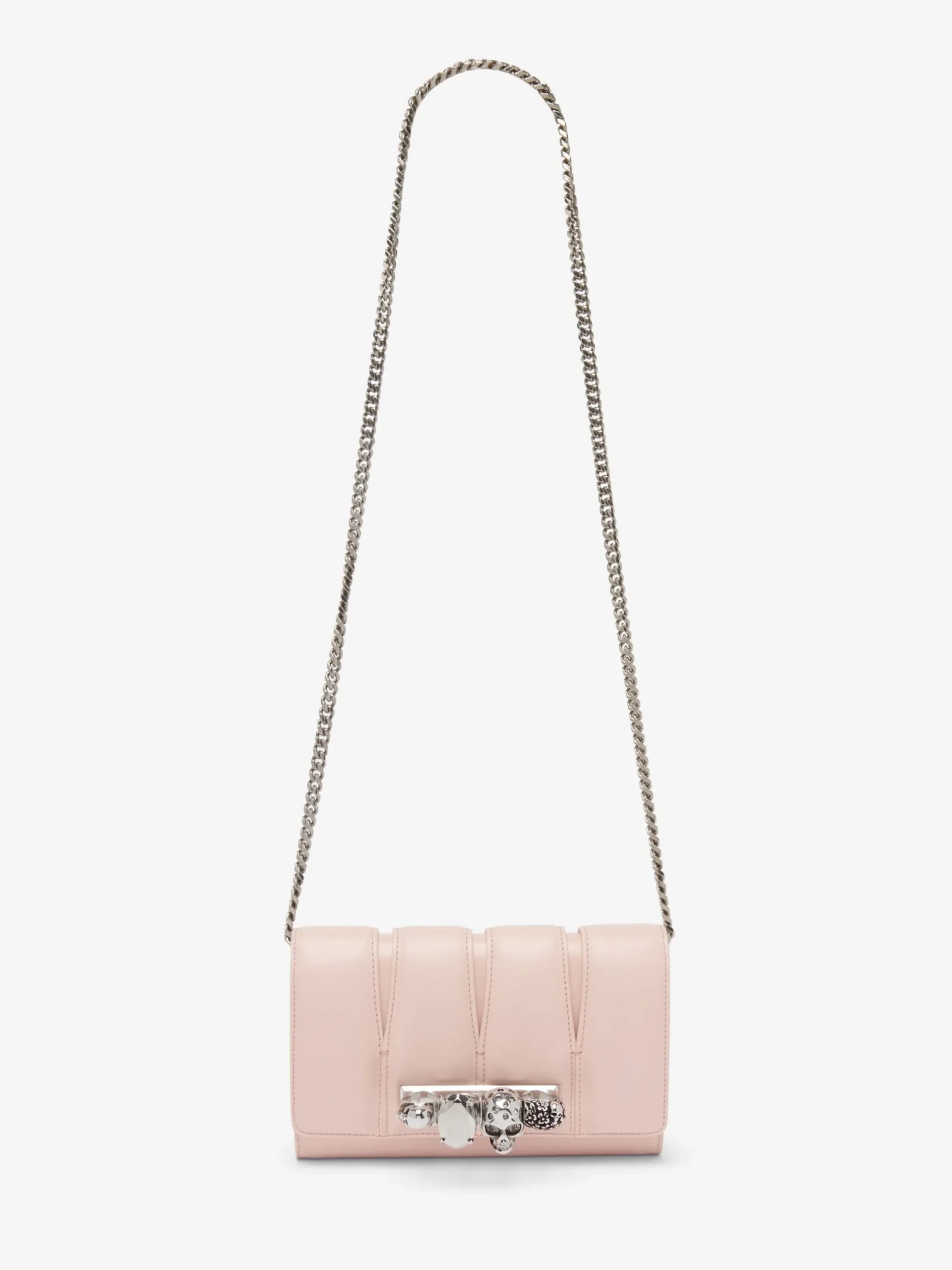 Discount Alexander McQueen Women's The Slash Clutch in Clay