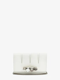 Cheap Alexander McQueen Women's The Slash Clutch in Ivory