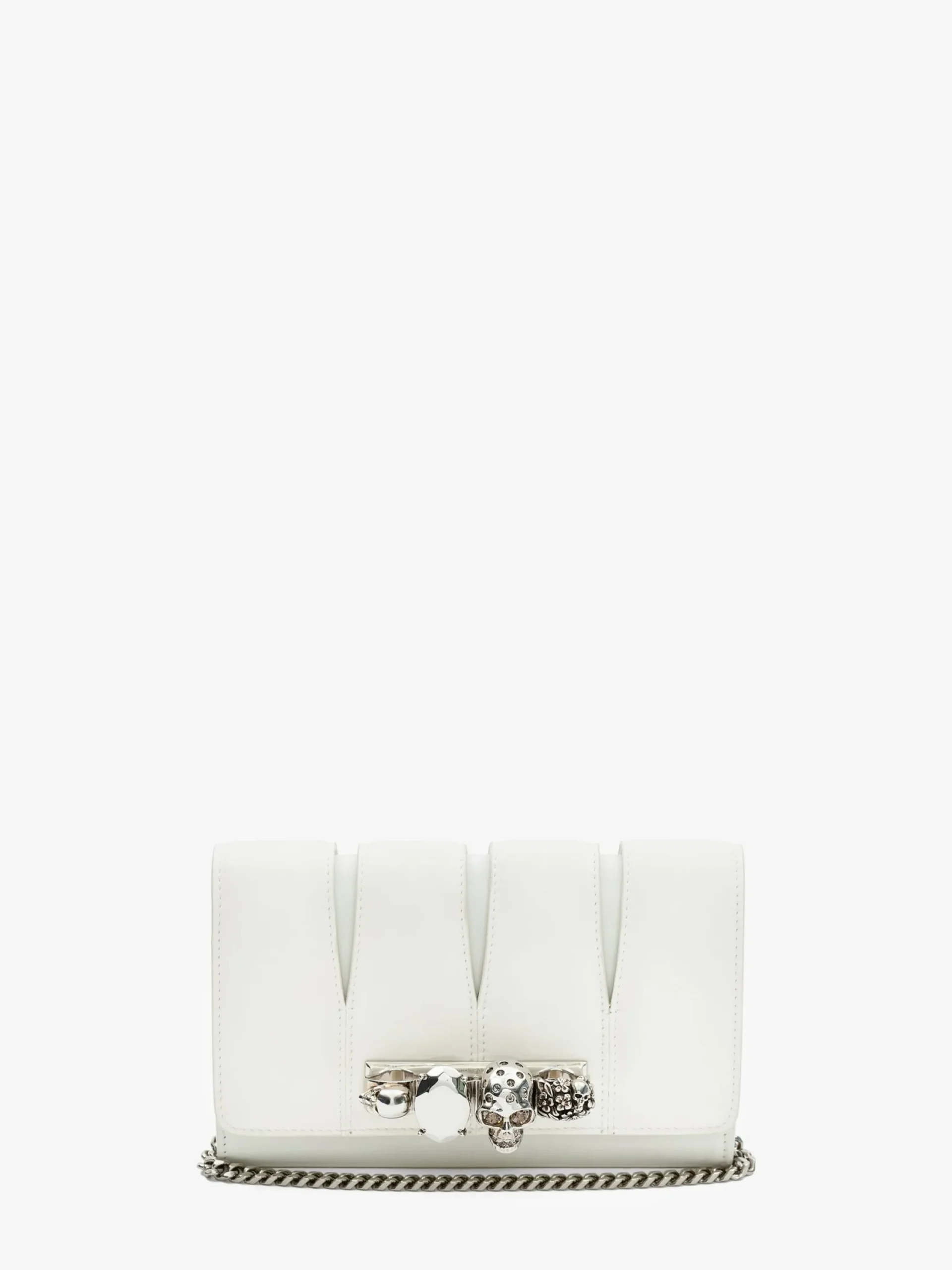 Cheap Alexander McQueen Women's The Slash Clutch in Ivory