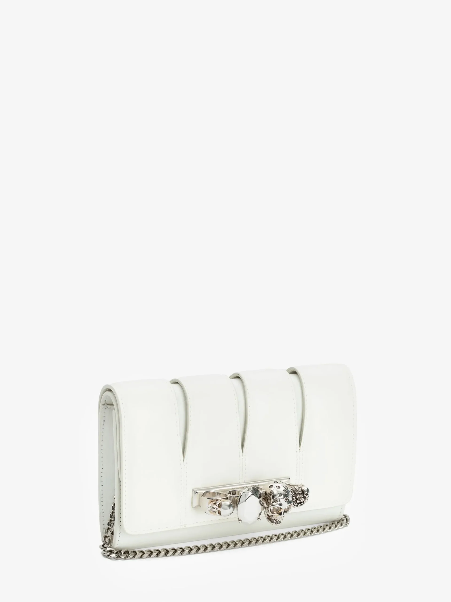 Cheap Alexander McQueen Women's The Slash Clutch in Ivory