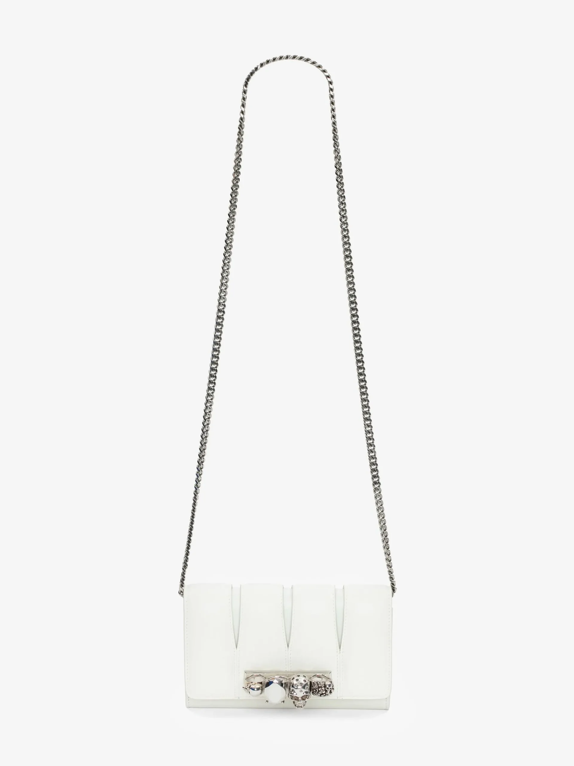 Cheap Alexander McQueen Women's The Slash Clutch in Ivory