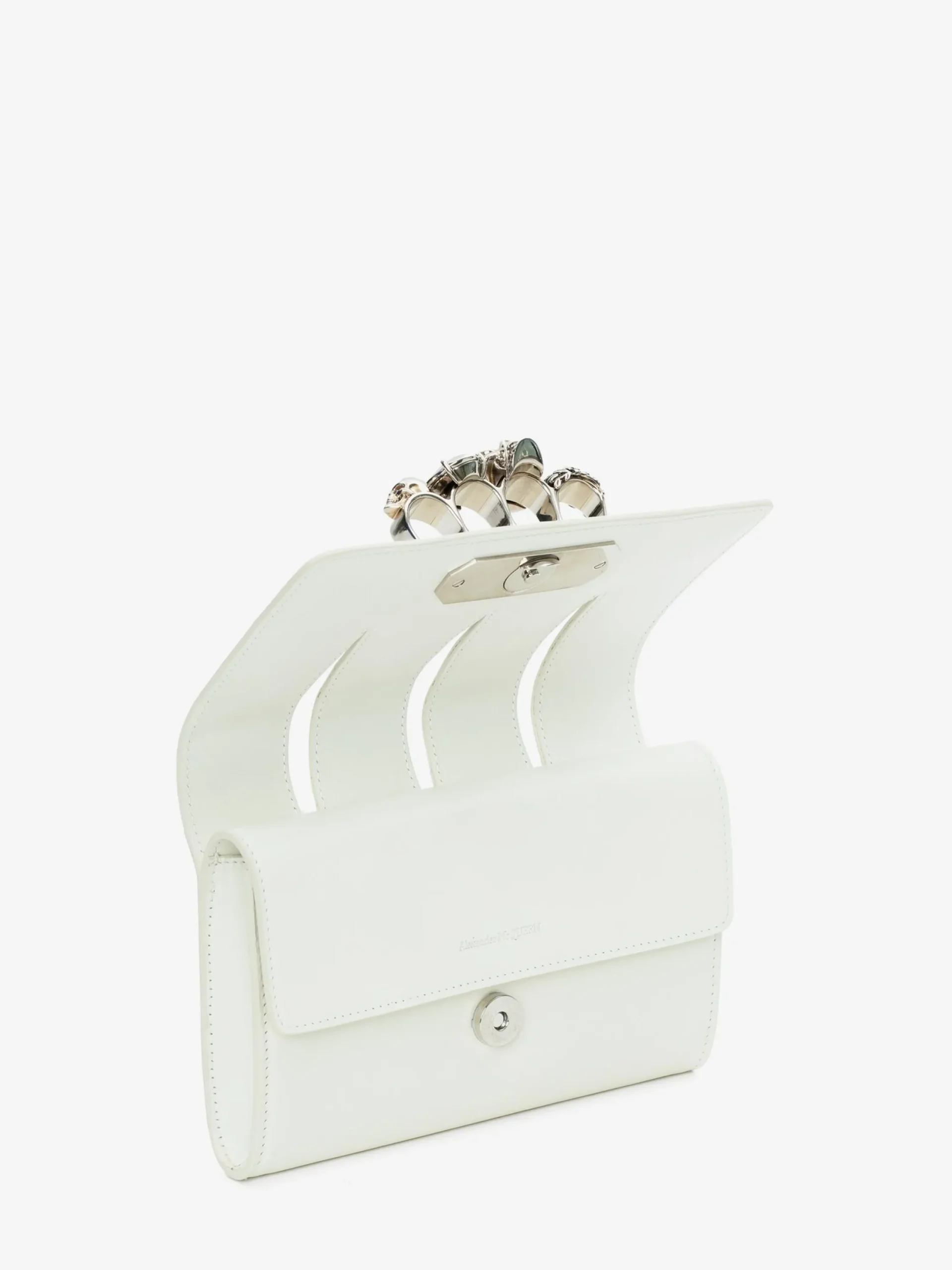 Cheap Alexander McQueen Women's The Slash Clutch in Ivory