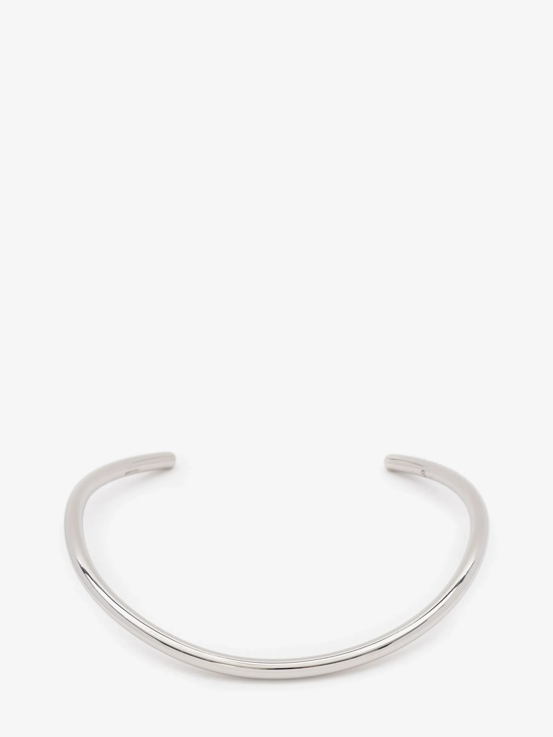 Discount Alexander McQueen Women's Thin Tubular Choker in Antique Silver