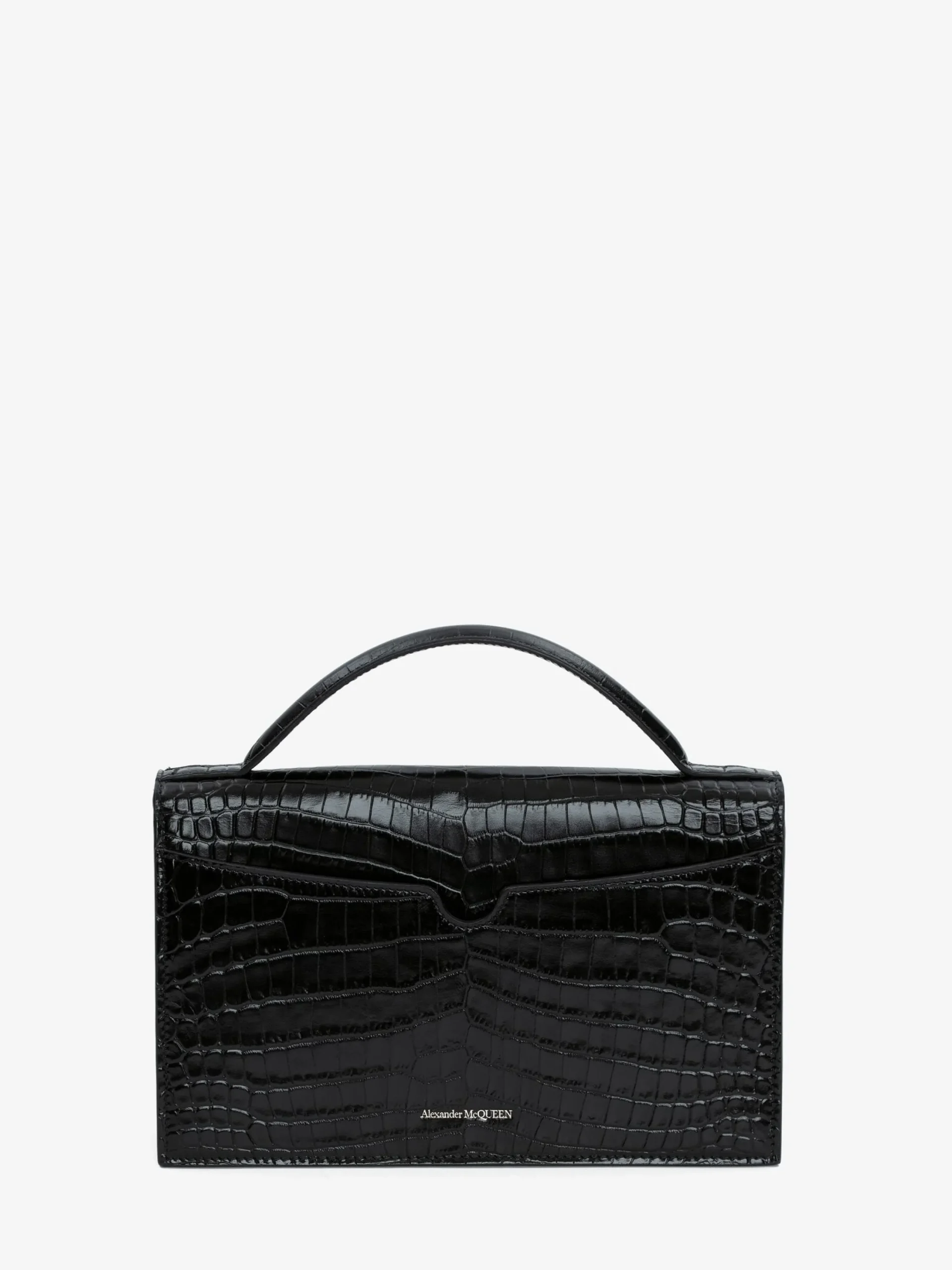 Sale Alexander McQueen Women's Top Handle Skull Bag in Black