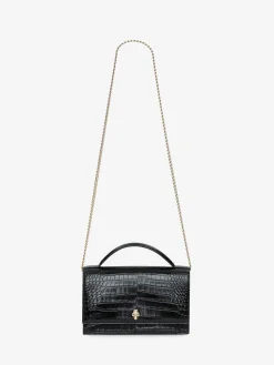 Sale Alexander McQueen Women's Top Handle Skull Bag in Black