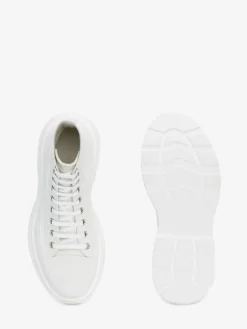 Store Alexander McQueen Women's Tread Slick Boot in White