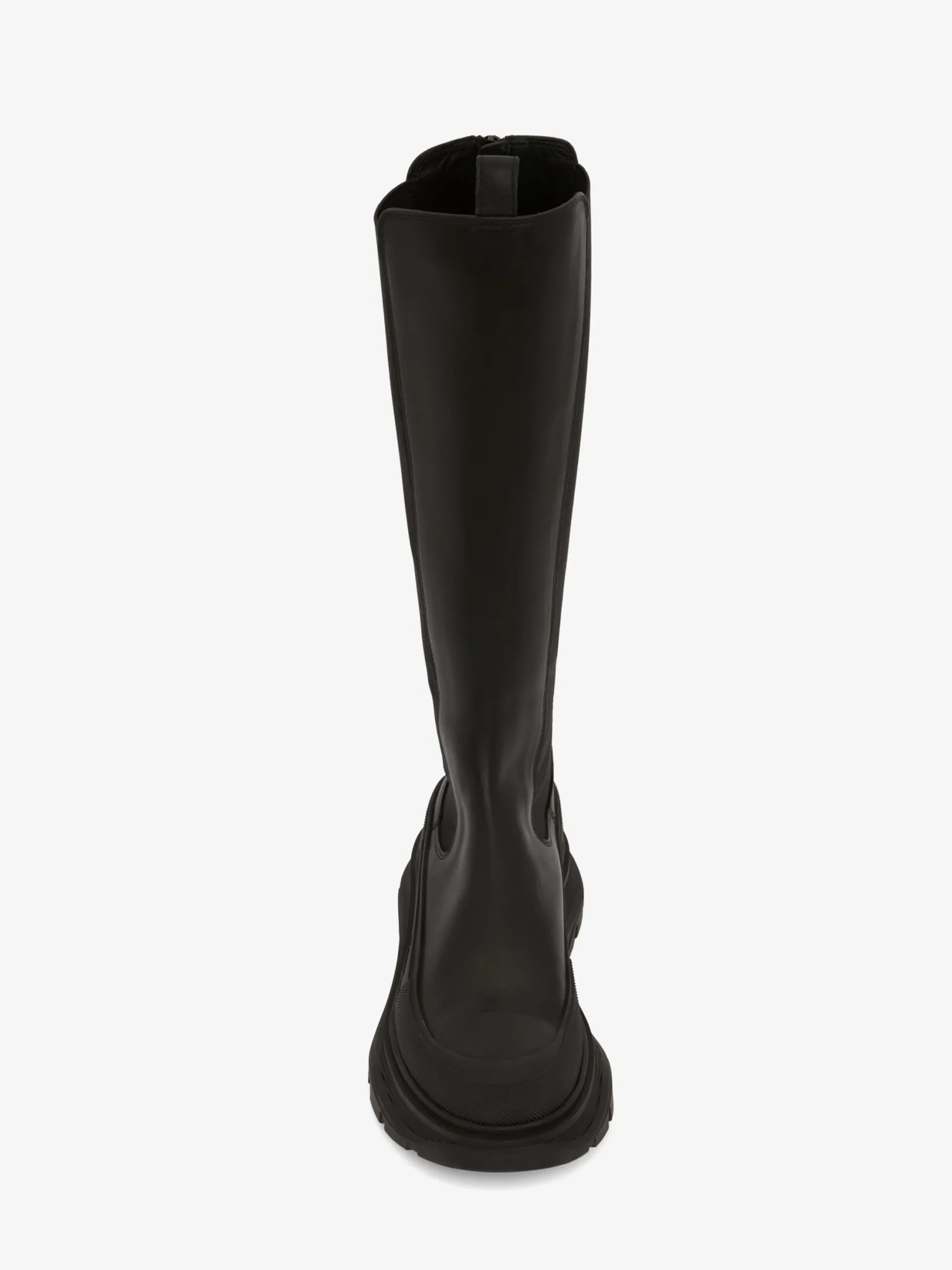 Hot Alexander McQueen Women's Tread Slick Knee High Boot in Black