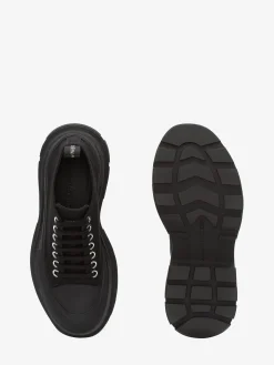 Sale Alexander McQueen Women's Tread Slick Lace Up in Black