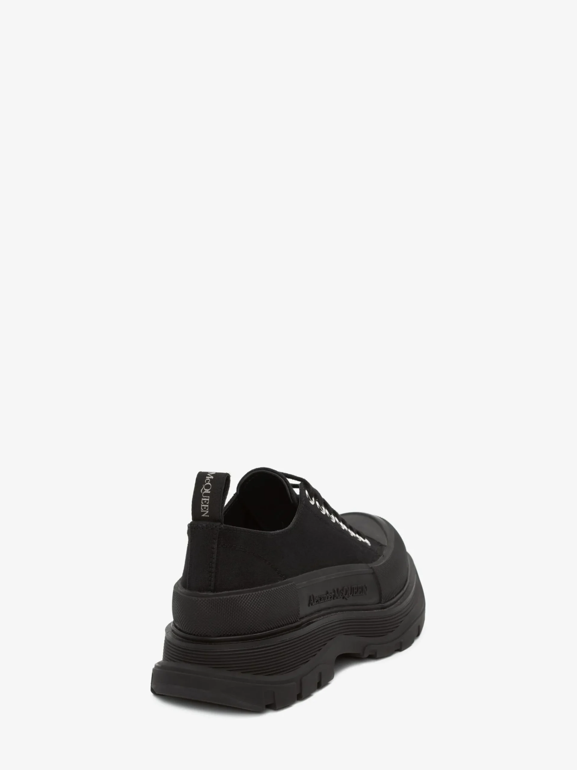 Clearance Alexander McQueen Women's Tread Slick Lace Up in Black
