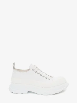 New Alexander McQueen Women's Tread Slick Lace Up in White
