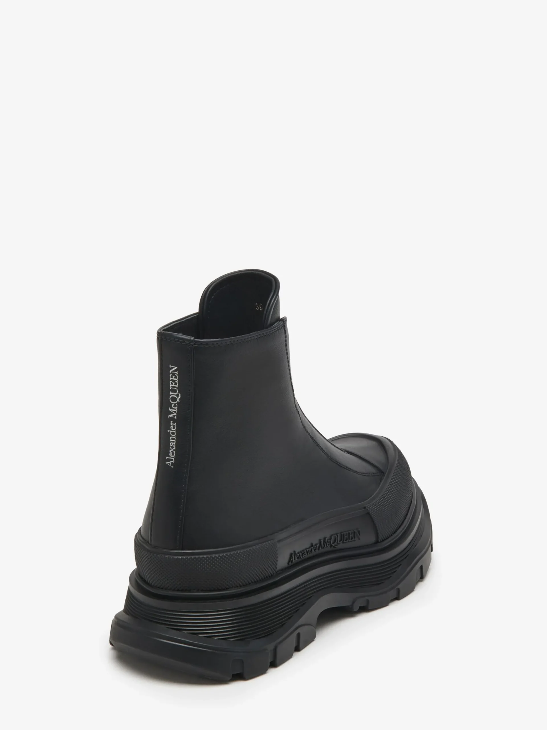 Shop Alexander McQueen Women's Tread Slick Zip Boot in Black